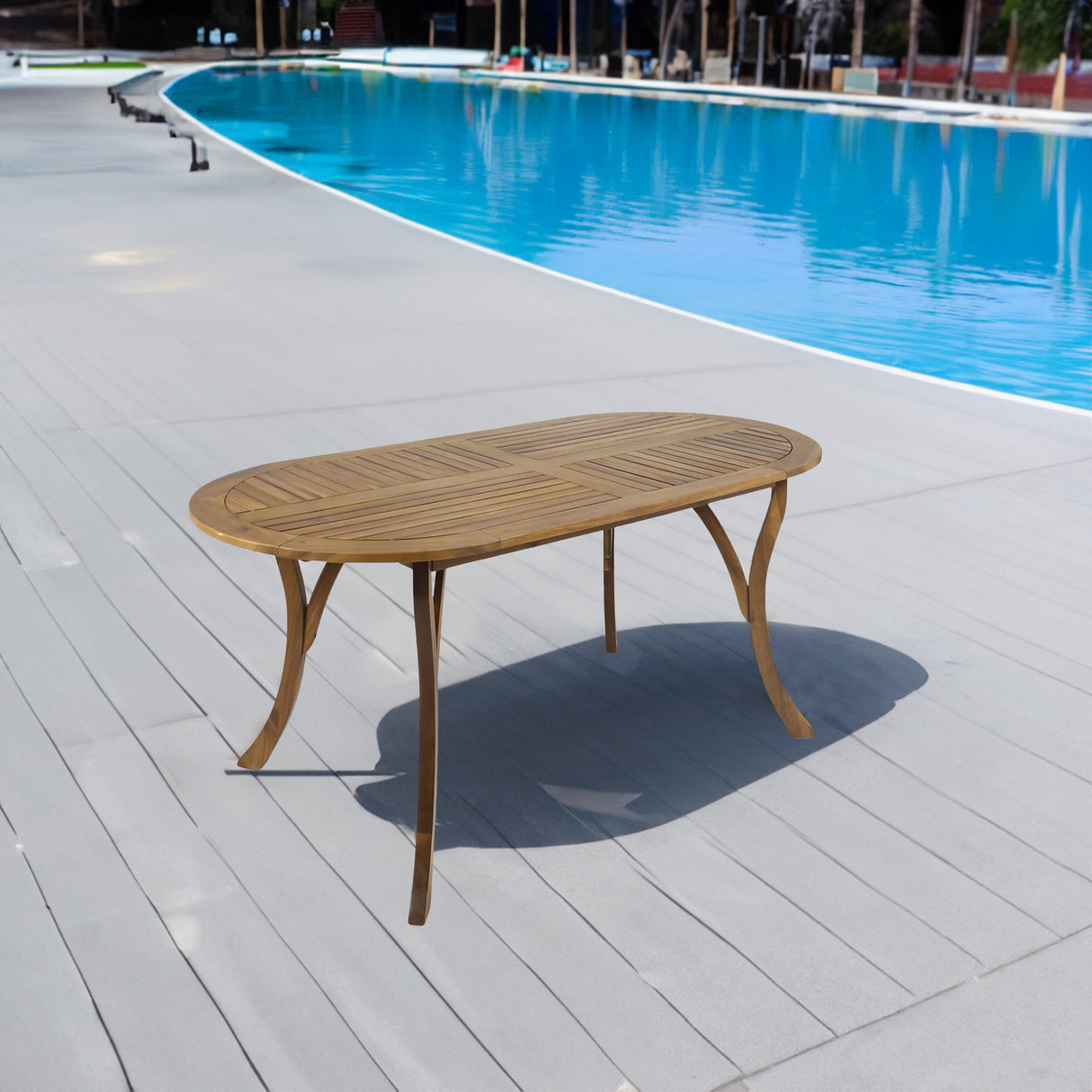 Acacia Wood 70" Dining Table - V.I.P Digital Presence