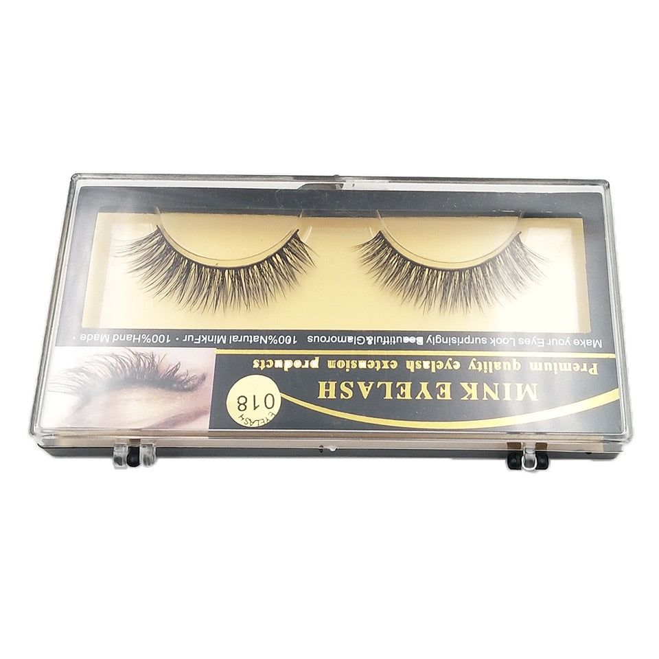 1Pair Mink Lashes 3D Mink Long False Eyelashes Natural Lightweight Mink Eyelashes - V.I.P Digital Presence