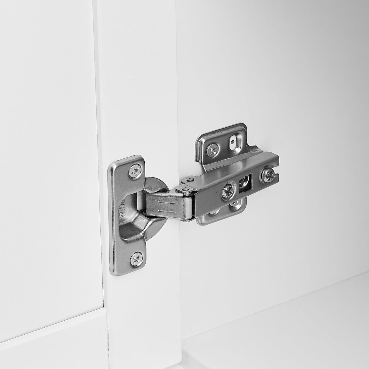 Tall and Wide Storage Cabinet with Doors for Bathroom/Office, Three Drawers, White - V.I.P Digital Presence