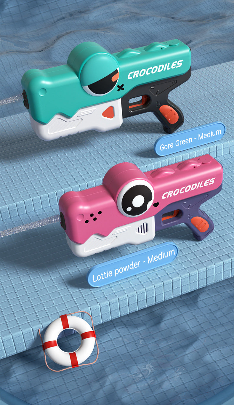 Cute Crocodile Automatic Electric Water Gun Summer Toy Gun Beach Outdoor Water Fight Toys - V.I.P Digital Presence