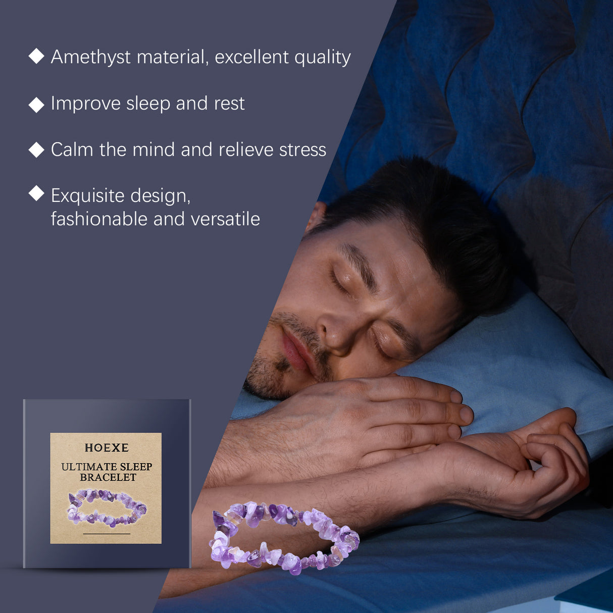 Decorative Bracelet Everyday Personality Fashion All-In-One Night Simple Portable Decorative Amethyst Bracelet - V.I.P Digital Presence