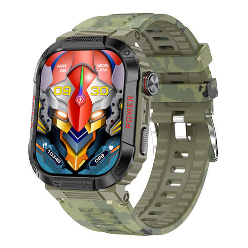 Three proof outdoor sports watch IP68 waterproof Bluetooth call health monitoring low-power TK25 smart watch - V.I.P Digital Presence