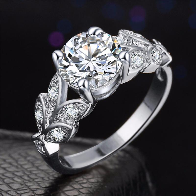 Crystal Silver Cubic Zirconia Wedding Ring - V.I.P Digital Presence