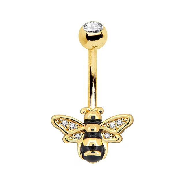 Navel Ring Creative Bat Bee Navel Buckle Navel Ring Body Piercing Jewelry - V.I.P Digital Presence