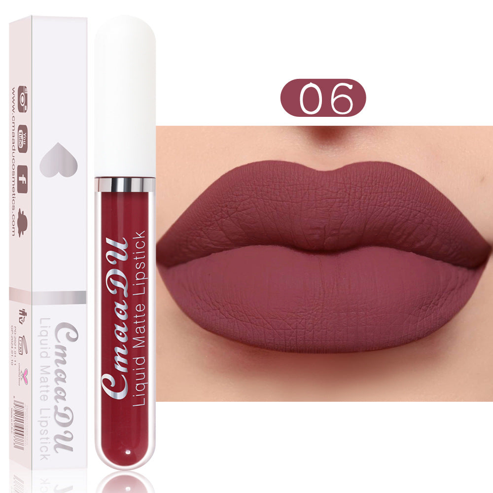 CmaaDu 18 Color Lipstick Matte Non-Stick Cup Waterproof Long Lasting Lip Gloss - V.I.P Digital Presence