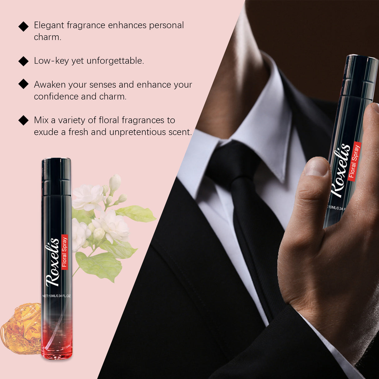 Charm Perfume Spray Natural Fresh Lasting Charm Temperament Amber Fragrance Light Elegant Body Perfume - V.I.P Digital Presence