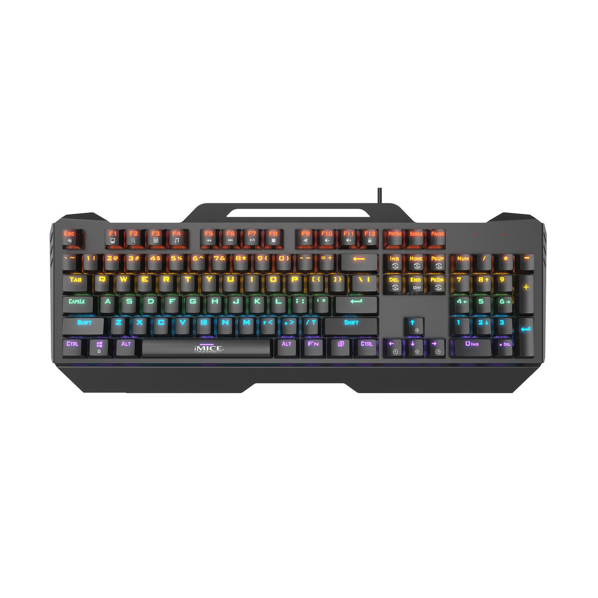 Wired RGB Chicken Eating Green Axis Mechanical Esports Metal Gaming Keyboard - V.I.P Digital Presence
