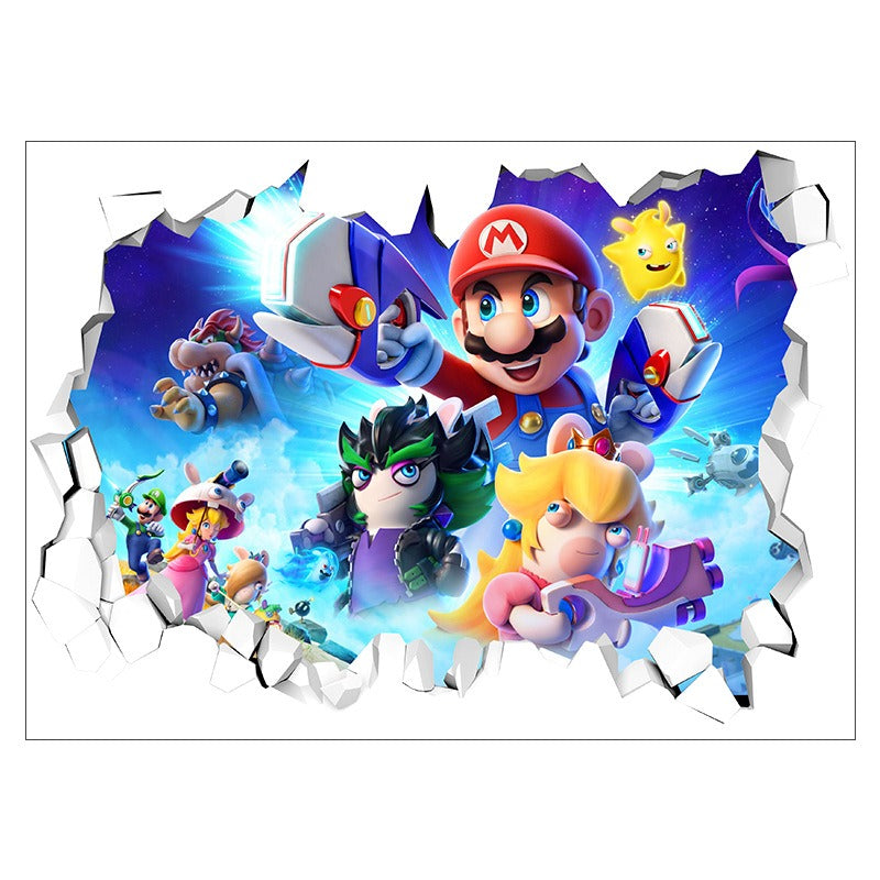 Mario Stickers Super Mario Stickers Children's Room Cartoon Self Adhesive Waterproof Wall Stickers - V.I.P Digital Presence