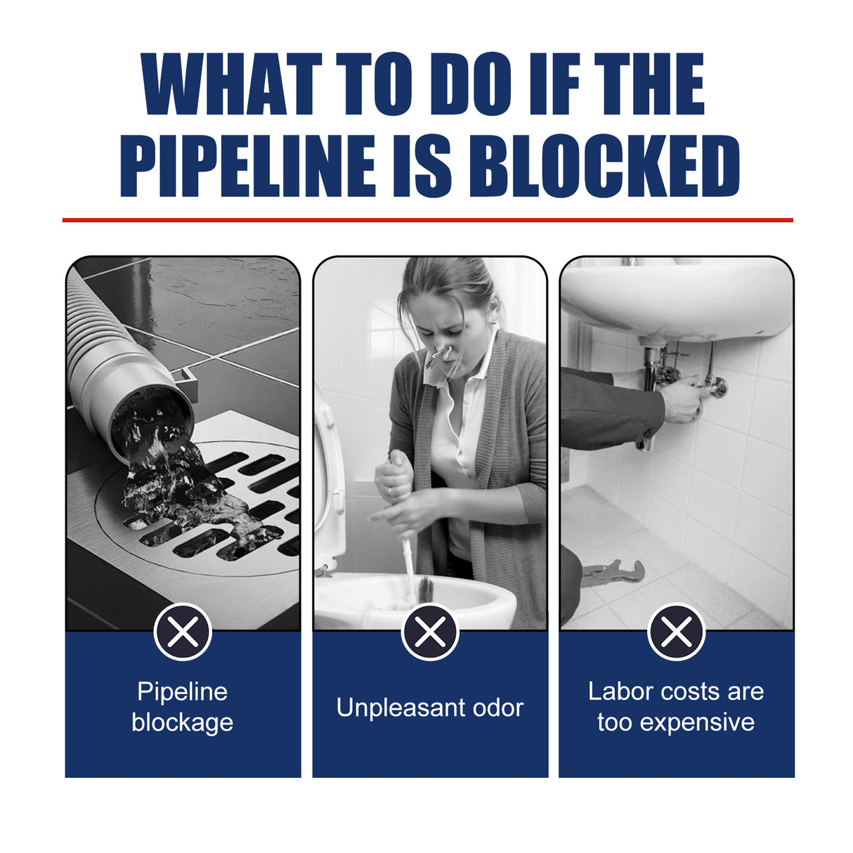 Pipe Unclog Gel, Sewer Multi-Effect Dissolving Pipe Obstruction Unblocking Agent - V.I.P Digital Presence