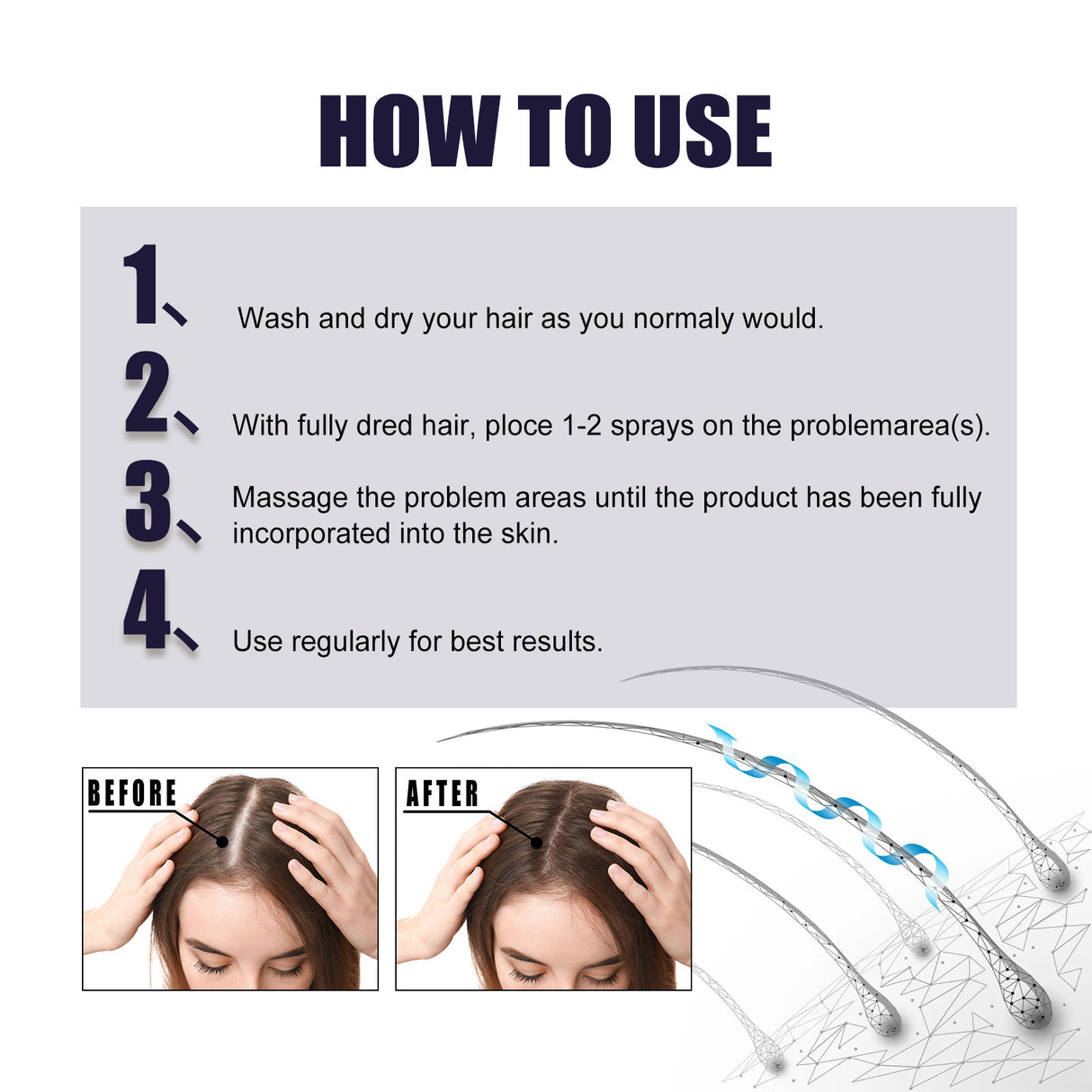 Herbal Hair Essence, Moisturizes Scalp Strong Hair Roots Thick Beard Care Essence - V.I.P Digital Presence