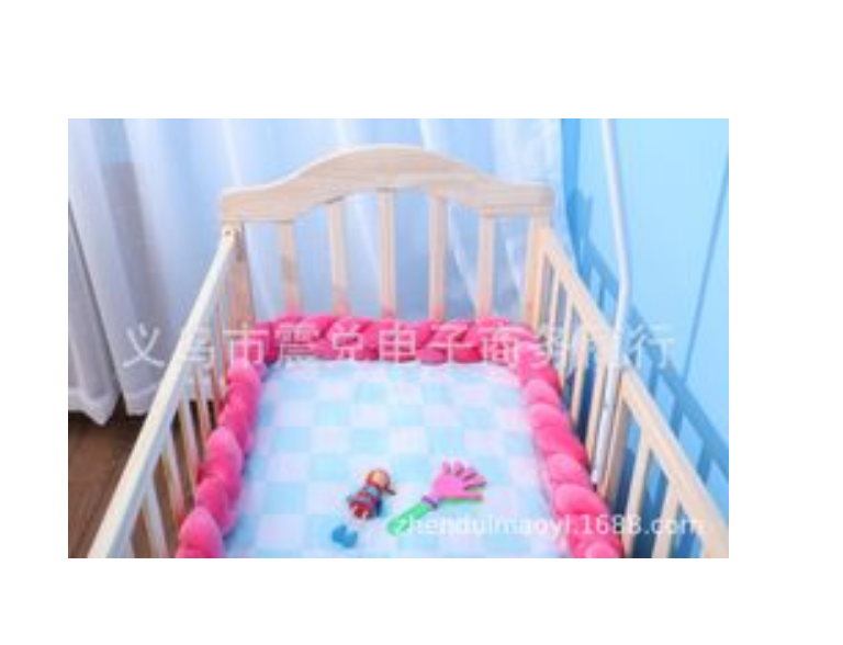100cmBaby Bumper Bed Braid Knot Pillow Cushion Bumper for Infant Kids Crib Protector Cot Bumper Room Decor Anti-collision Bumper - V.I.P Digital Presence