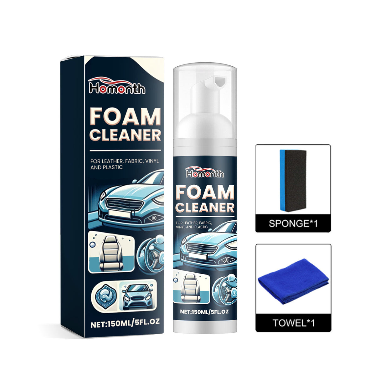 Foam Cleaner, Car Interior Seats Clean Decontamination Bright Refurbishment - V.I.P Digital Presence