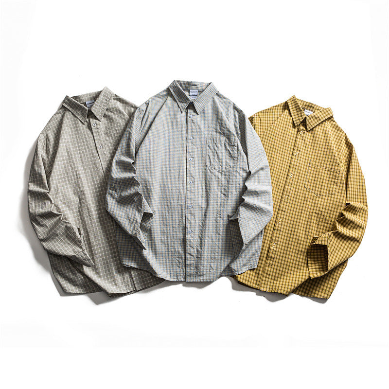 Checkered long sleeved loose casual shirt - V.I.P Digital Presence