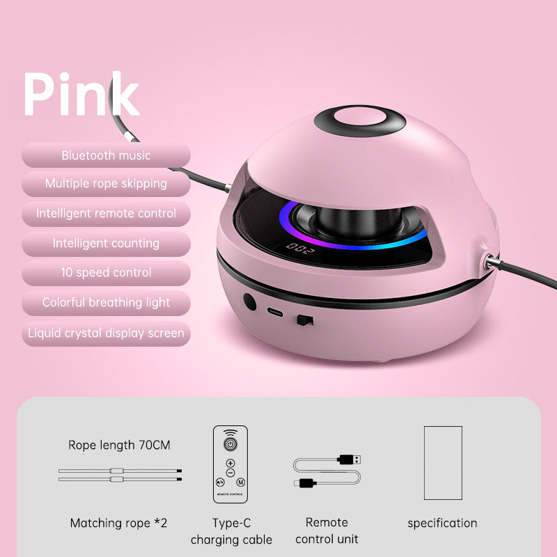 Smart Rope Skipping Machine Smart Jump Rope Machine 10-level Speed Adjustment Led Seven-color Light Wireless Music Function - V.I.P Digital Presence