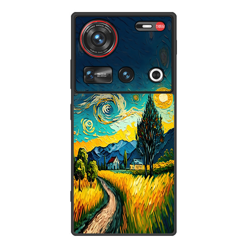 Nubia Z70Sultra Phone Case Leather Business Anti-drop Protective Cover Classic Starry Sky - V.I.P Digital Presence