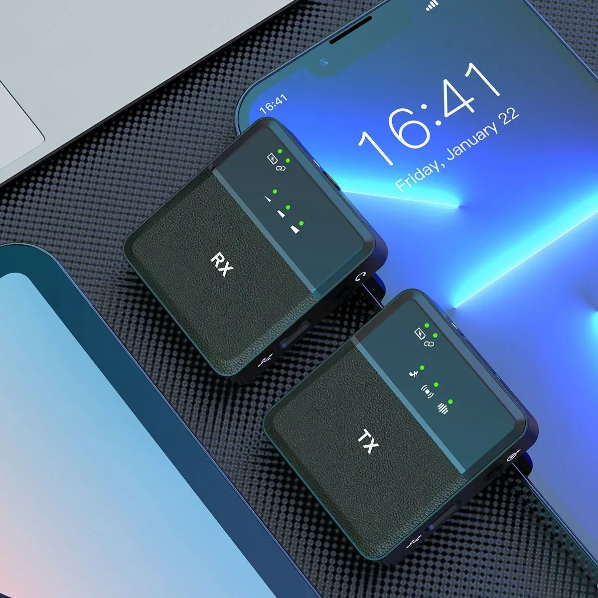 Wireless microphone lavalier style live streaming device anchor receiver mobile phone recording outdoor video microphone - V.I.P Digital Presence