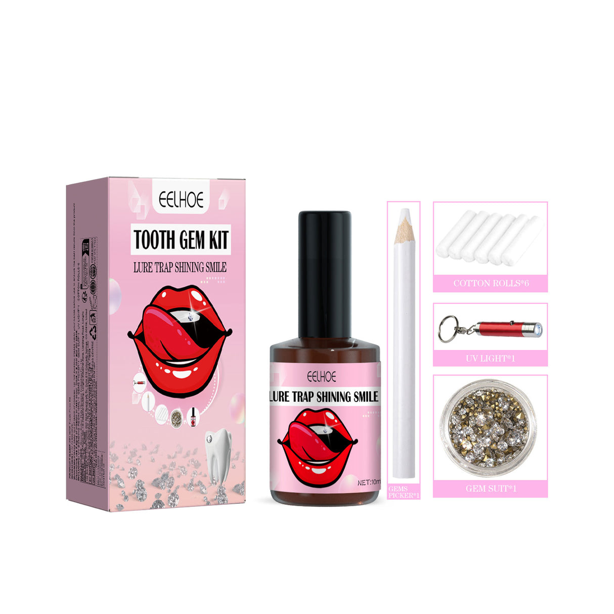 Teeth Gem Set, White Teeth Easy To Remove And Install Beautiful And Solid Gem Set - V.I.P Digital Presence