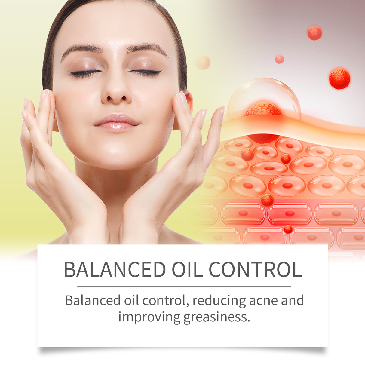 Beesvenom Acne-Clearing Cream Refreshing Shine Oil Control Balance Skin Gentle Moisturizing Skin Care Moisturizing Acne-Clearing Face Cream