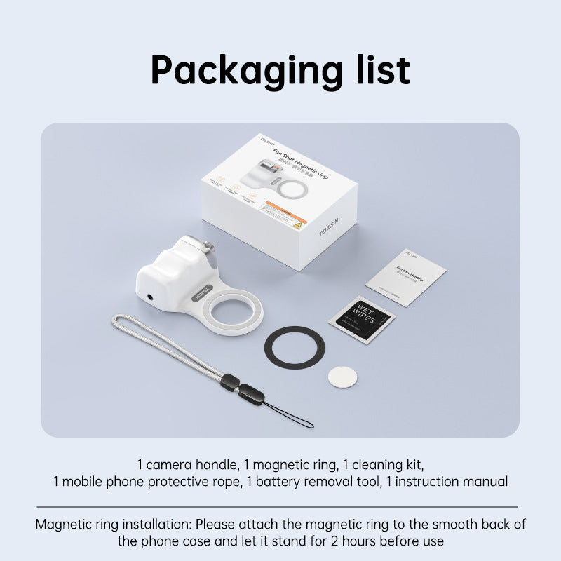 MagSafe Compatible Fun Photography Grip: MFi Certified Wireless Bluetooth Stabilizer for Shake-Free Shooting - V.I.P Digital Presence