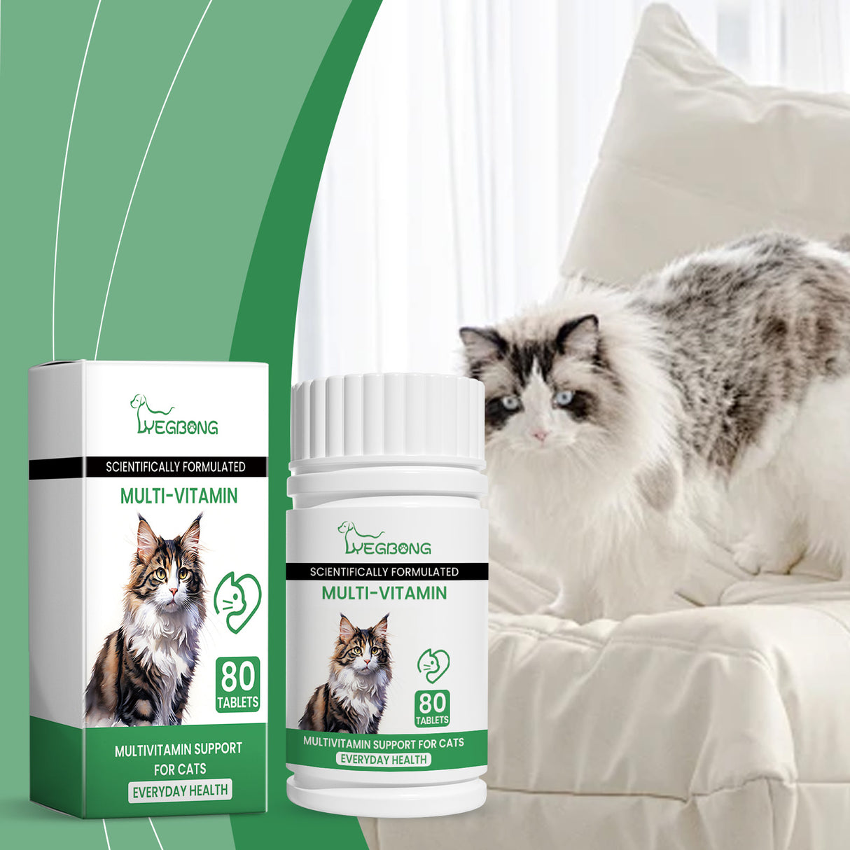 Pet Cat Multivitamin Tablets, Cats Supplement Vitamin Micronutrient Nutritional Supplements - V.I.P Digital Presence
