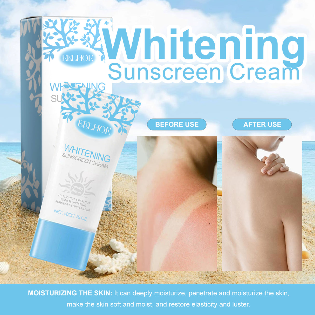 Nicotinamide Whitening Protective Cream, Summer Outdoor Protection Isolation Moisture Clear, Refreshing And Non-Sticky - V.I.P Digital Presence