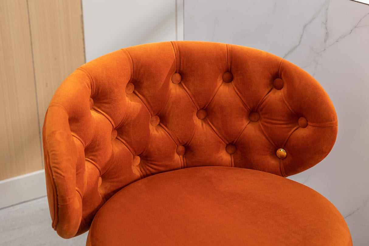 COOLMORE Counter Height Bar Stools Set of 2 for Kitchen Counter Solid Wood Legs with a fixed height of 360 degrees