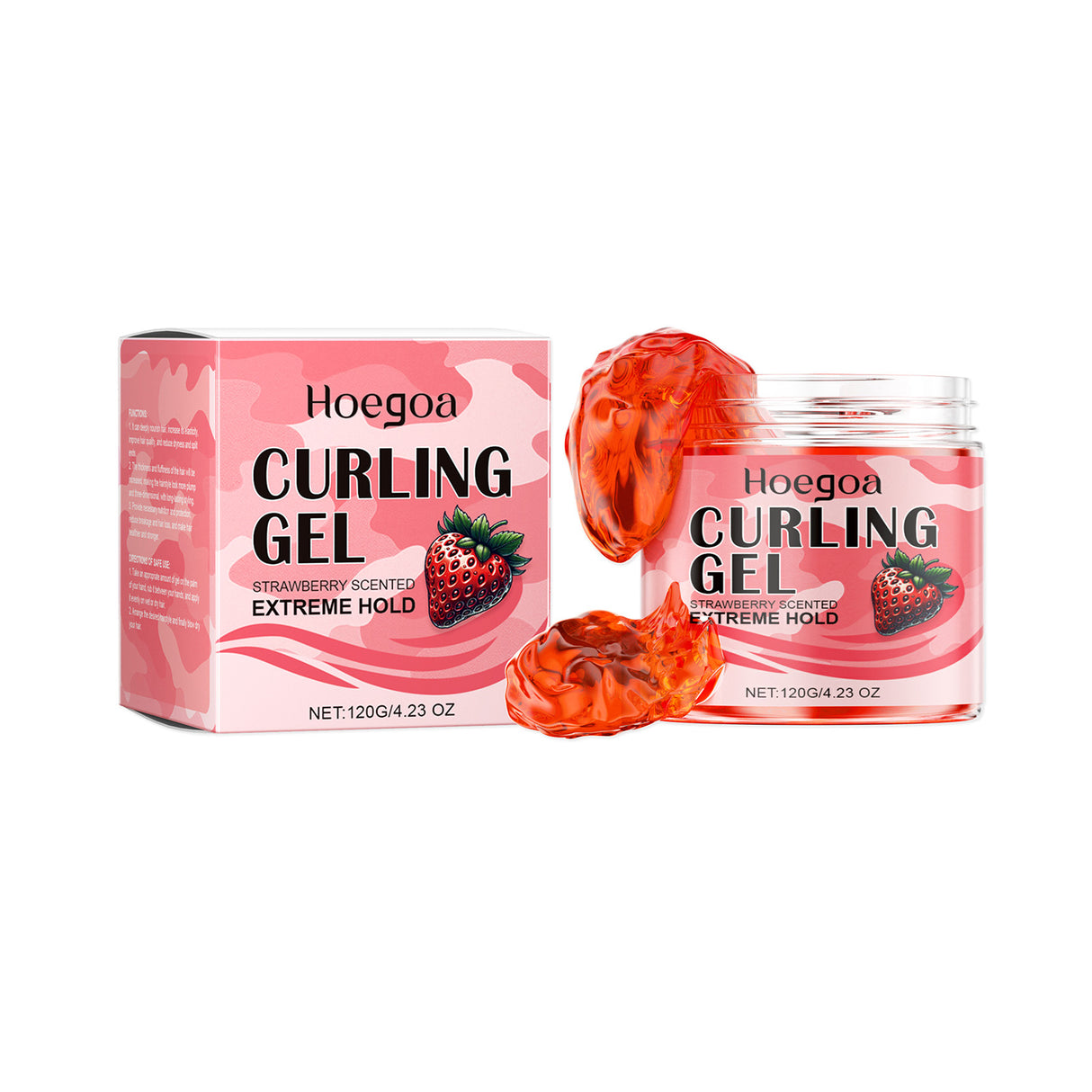 Strawberry Curl Styling Gel Leave-In Hair Volumizing Long-Lasting Shape Nourishing Repair Styling Cream - V.I.P Digital Presence