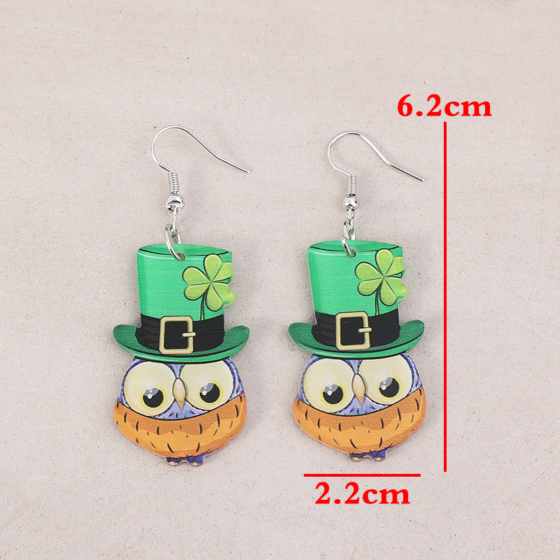 Owl Acrylic Dangle Earrings - V.I.P Digital Presence