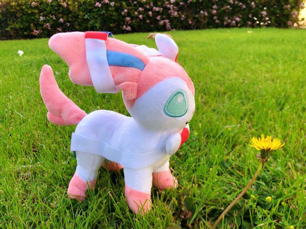 20cm Pokemon Sylveon Plush Toy Kawaii Anime Eevee Espeon Jolteon Vaporeon Stuffed Animal Doll for Children Christmas Gift - V.I.P Digital Presence