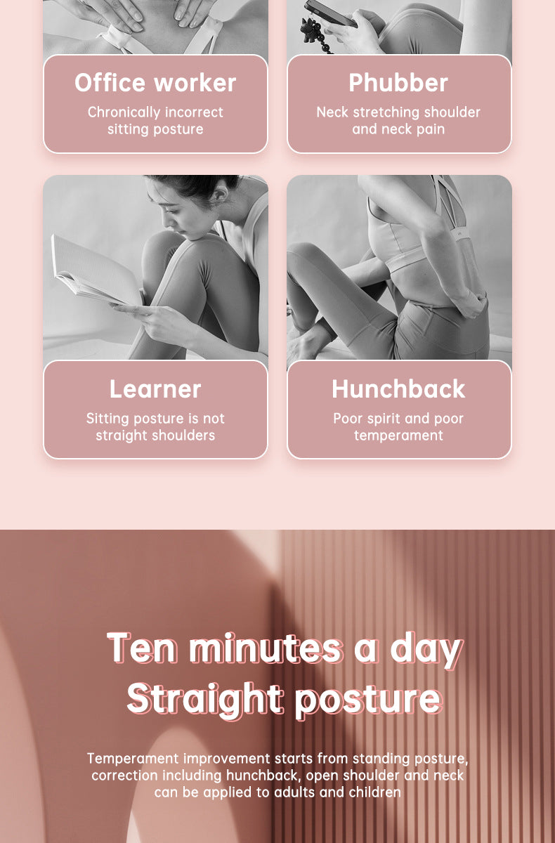 Adjustable open back shoulder stick correct hunchback correction cross yoga stick for corrective posture - V.I.P Digital Presence