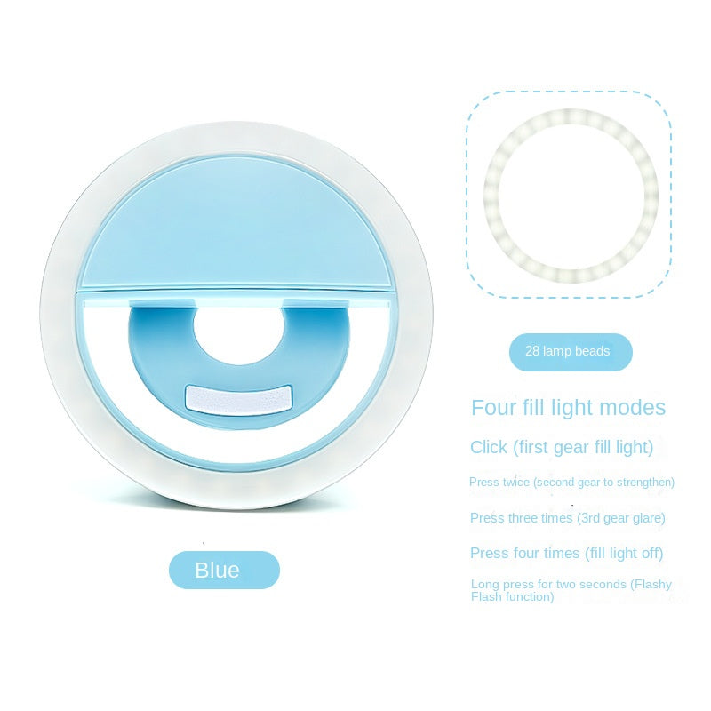 RK-12 Mobile Phone Fill Light Wholesale Live Beauty Selfie Lighting Round Flash Charging LED Fill Light - V.I.P Digital Presence