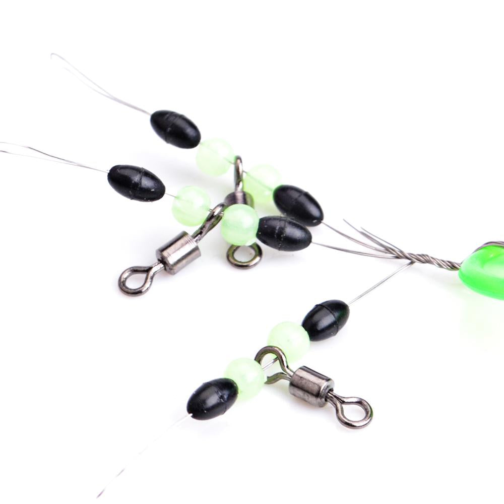 FISH KING 1PC 3 in 1 Size M Black Rubber Oval Fishing Float