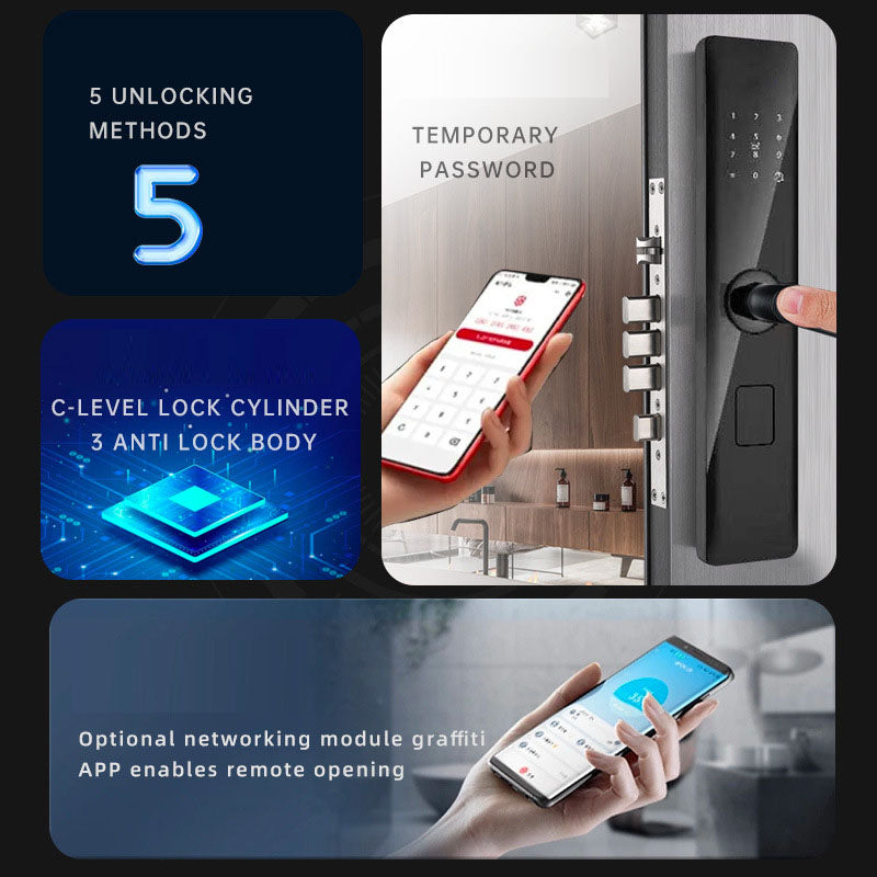 Smart electronic lock fingerprint lock Smart door lock - V.I.P Digital Presence