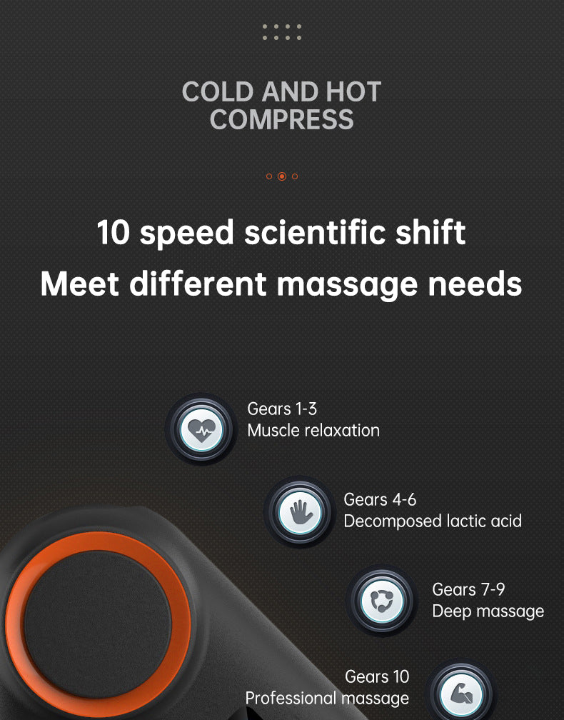 900-turn fascial gun USB charging massage angle rotatable full body muscle massage machine gun - V.I.P Digital Presence