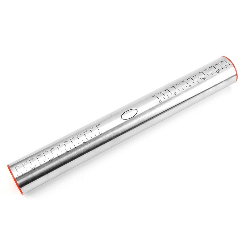 17 inch stainless steel adjustable thickness rolling pin scale rolling pin leather material kneading tool - V.I.P Digital Presence