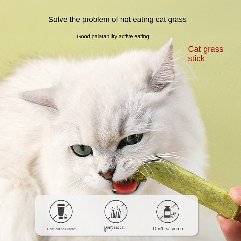 Freeze dried cat grass grinding stick chicken cat grass stick teeth cleaning and hair removal ball cat snacks - V.I.P Digital Presence