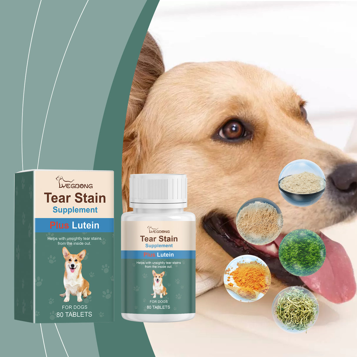 Tear-Stained Eye Care Tablet For Dogs To Gently Clean Tear-Stained Eye Stains For Pet Dogs - V.I.P Digital Presence