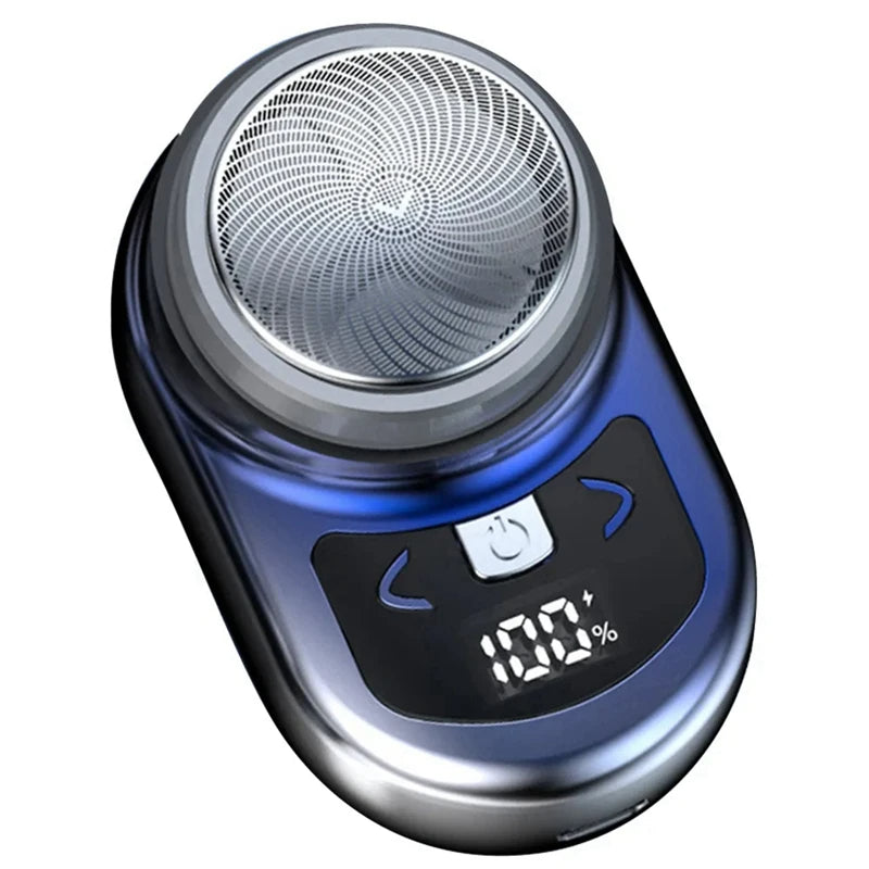 Portable Electric Shaver Pocket Shaving For Men Mini Beard Shaver LCD Power Display Rechargeable Travel Home Shaver Easy Install - V.I.P Digital Presence