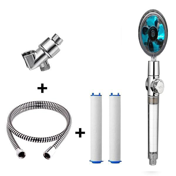 Propeller Shower Turbocharged Shower Head Shower Head Shower One-Button Water-Stop Shower - V.I.P Digital Presence