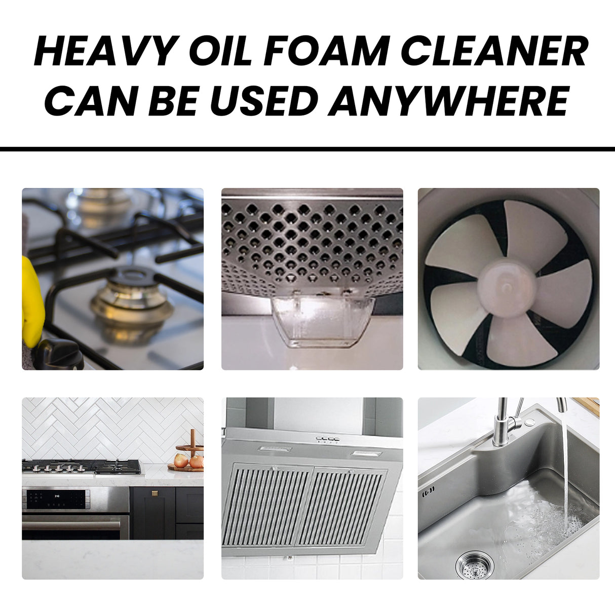Heavy Oil Foam Cleaner, Kitchen Stove Range Hood Wash Basin Oil Dirt Removal Cleaner - V.I.P Digital Presence