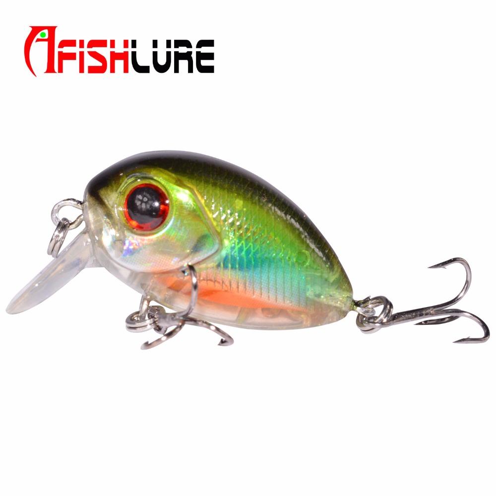 AFISHLURE 36mm 3.5g Crank Bait Hard Plastic Artificial Fishing Lure Fake carp Pesca Wobbler Leurre Peche Isca
