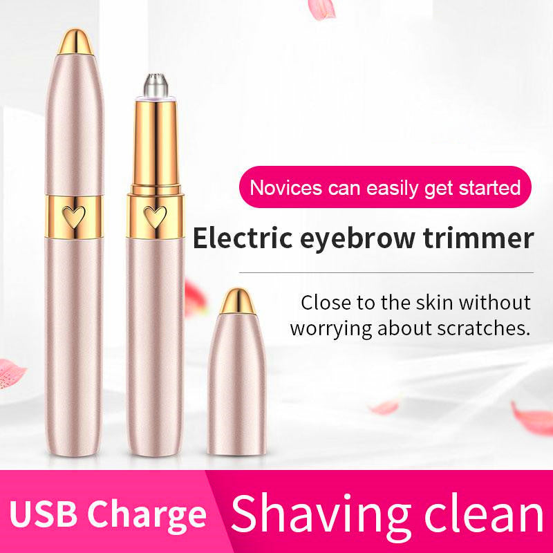 New Electric Eyebrow Trimmer USB Rechargeable Eyebrow Trimmer Easy To Clean Eyebrow Trimmer Shaver Eyebrow Trimmer Epilator - V.I.P Digital Presence