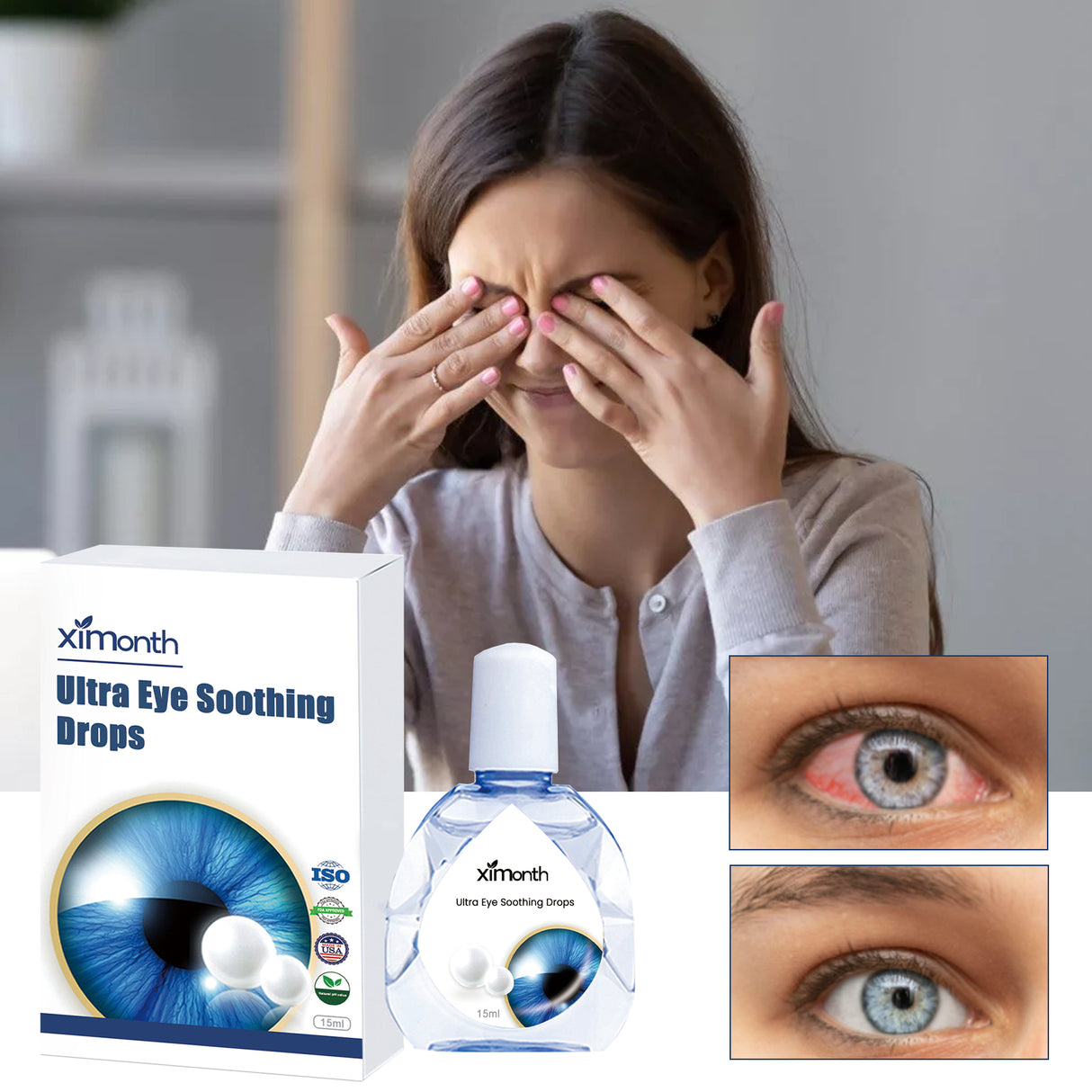Ultra Eye Soothing Drops, Relief Red Eye Dry Eye Blurred Eye Fatigue Eye Drops - V.I.P Digital Presence