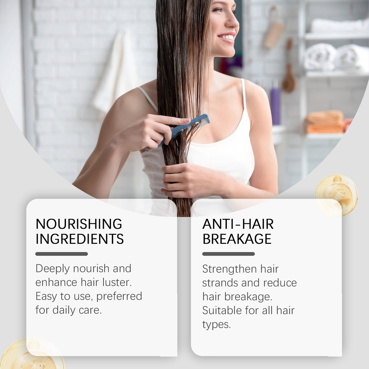 Hair Care Oil Rosemary Gentle Moisturizing Hair Care Soft Nourishing Hydrating Hair Care Essential Oil - V.I.P Digital Presence