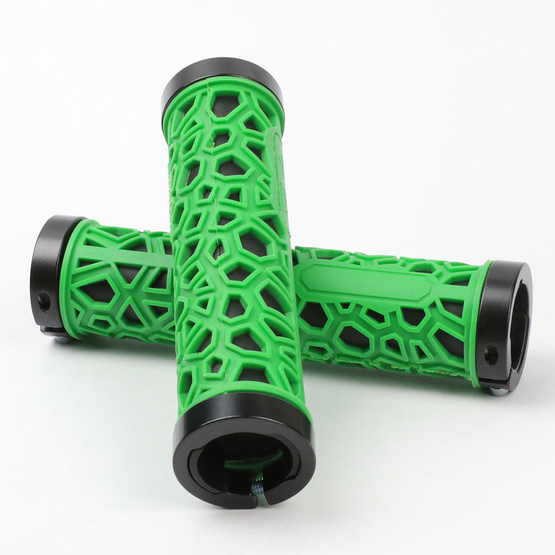 Aluminum Alloy Double Side Locking Handle Mountain Bike Shock Absorption Breathable Anti-Skid Auxiliary Handle Bicycle Silicone Handle Cover - V.I.P Digital Presence