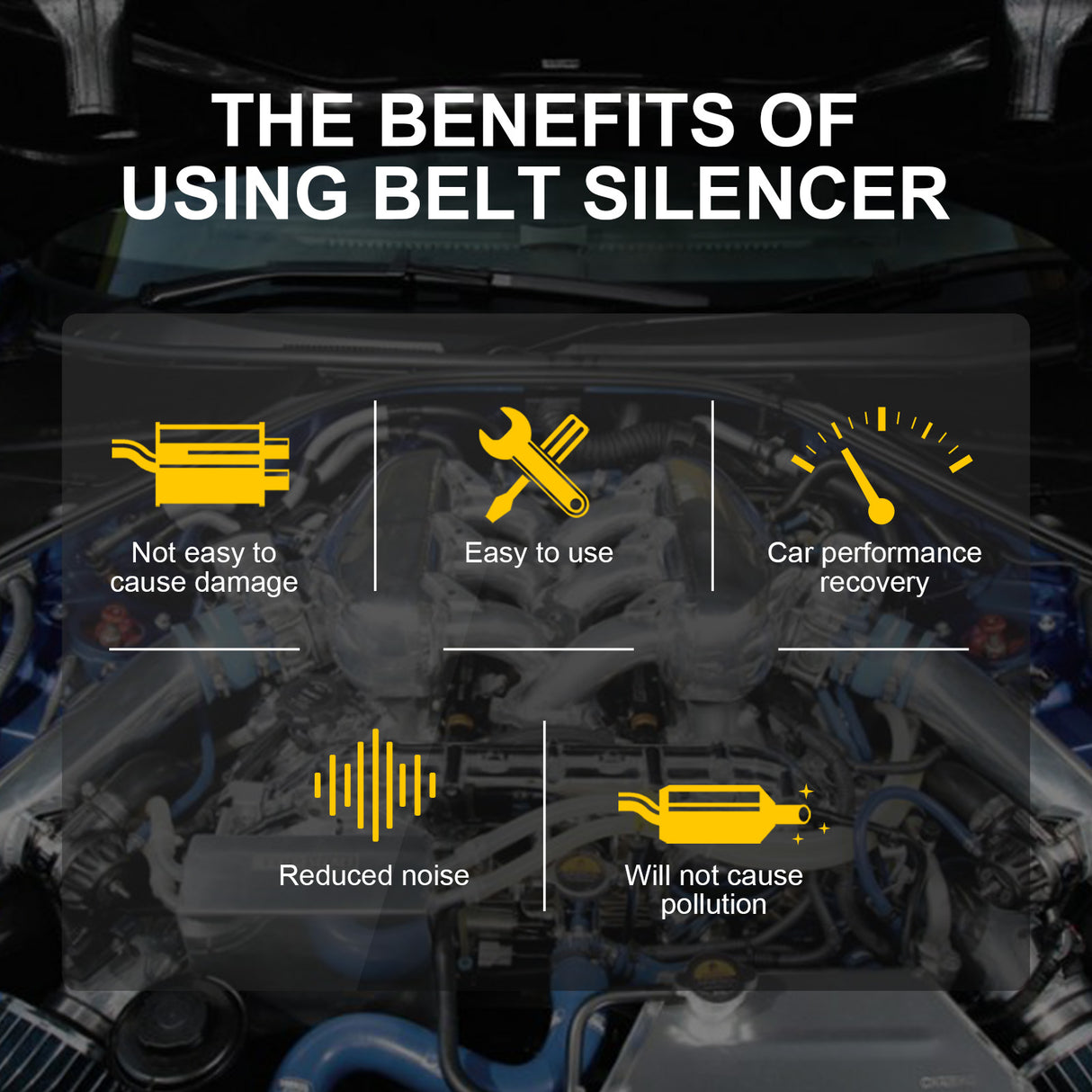 Belt Silencer, Automotive Engine Belt Noise Elimination Maintenance Lubricant - V.I.P Digital Presence