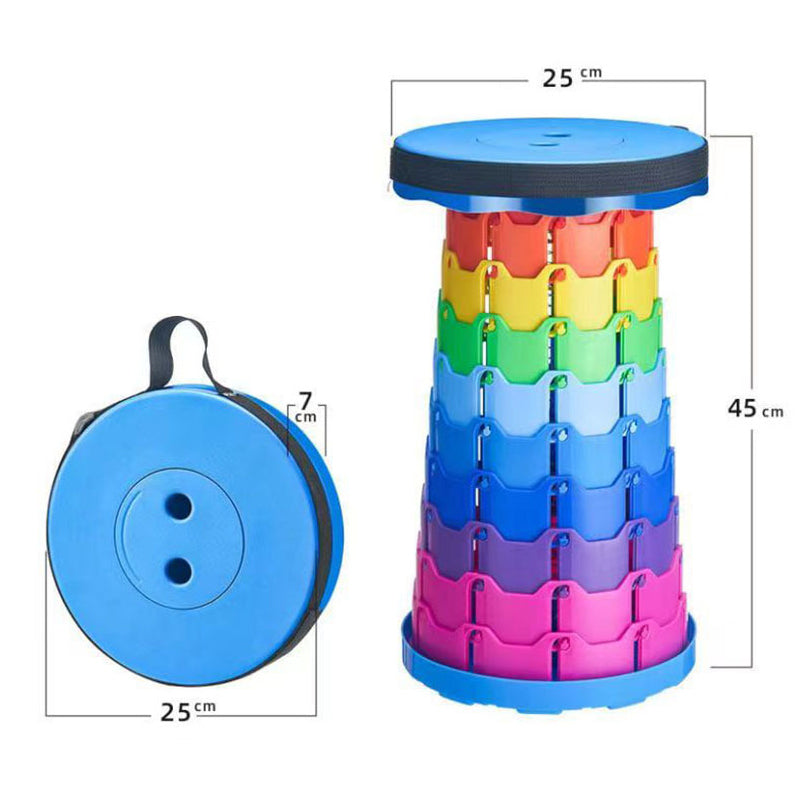 400lbs Capacity Heavy - Duty Folding Stool. Collapsible, Telescoping, Portable. Ideal for Camping & Fishing. - V.I.P Digital Presence