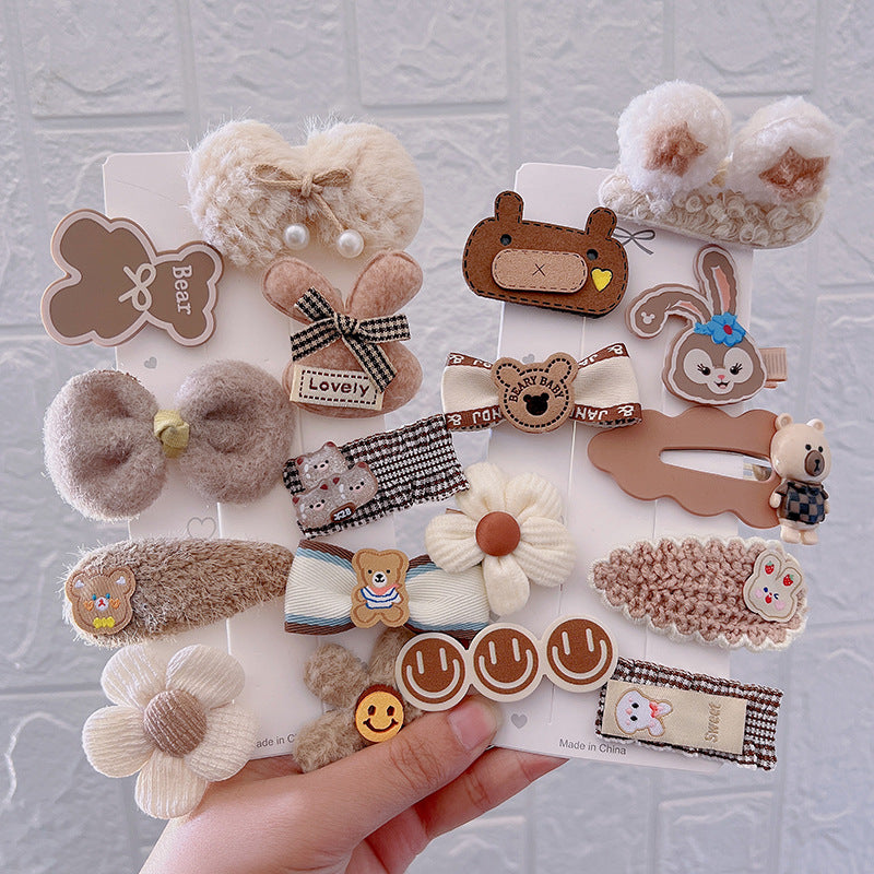 Autumn And Winter New Hair Accessories Hair Clip Girls Headdress Cute Plush Hair Side Clip - V.I.P Digital Presence