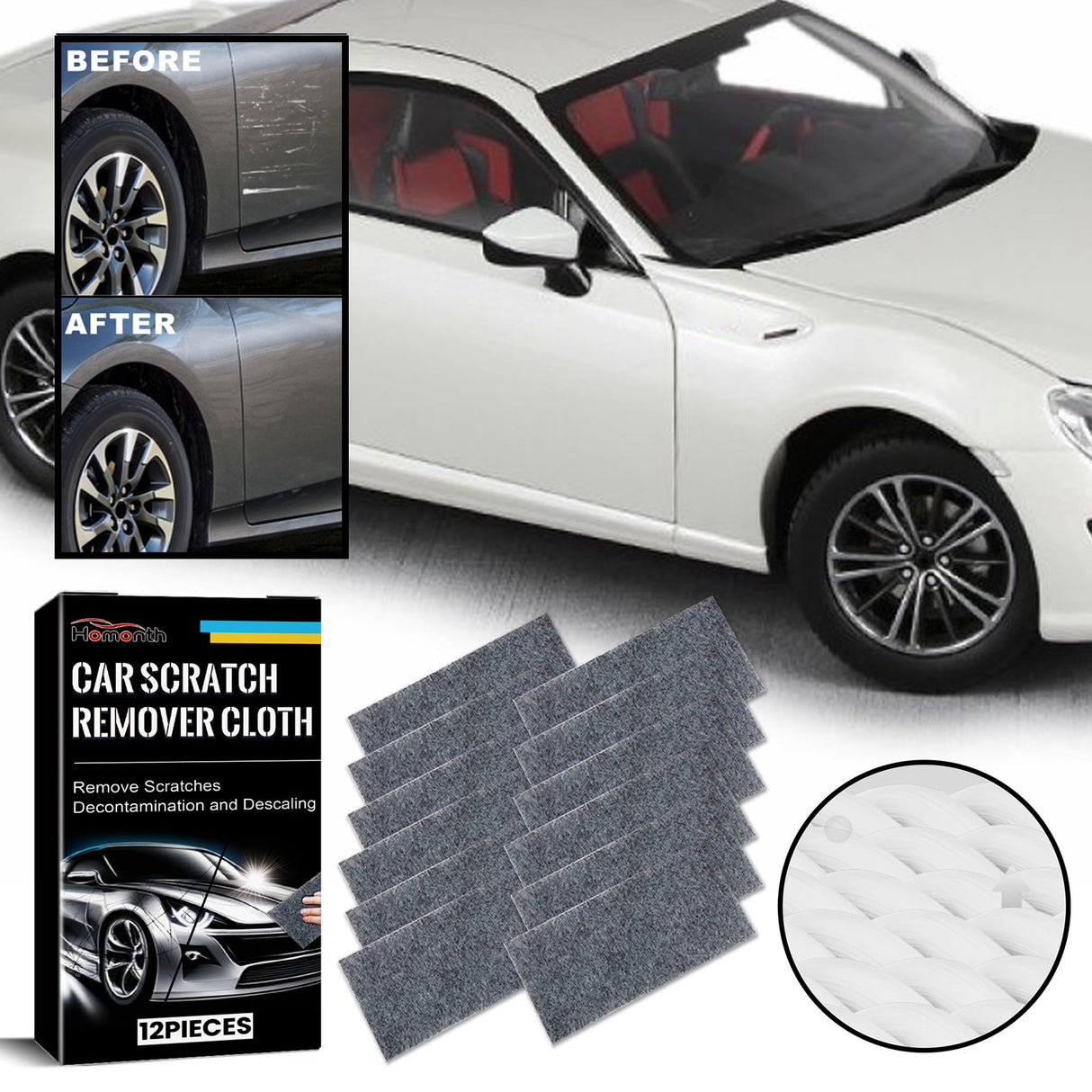 Car Scratch Remover Cloth, Car Paint Scratches Polishing Care Repair Cloth - V.I.P Digital Presence