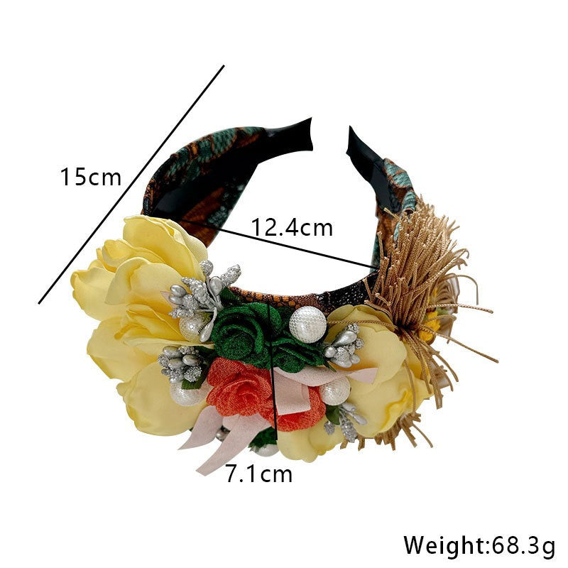 Fashionable and versatile handmade fabric flower headbands - V.I.P Digital Presence